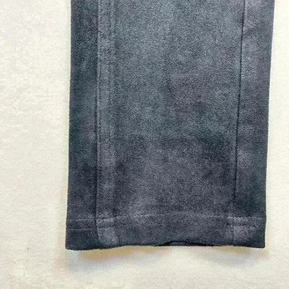 ARITZIA Wilfred Faux Suede Brushed Microfiber Work Pants Leggings Black Women 0 - Picture 3 of 9